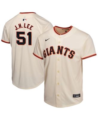 Nike - Big Boys and Girls Jung Hoo Lee Cream San Francisco Giants Home Player Game Jersey