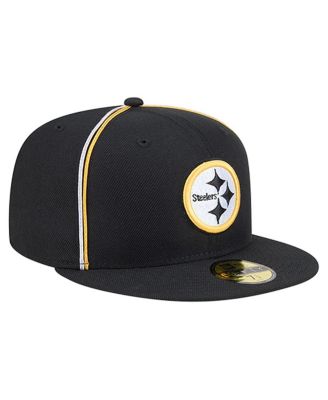 Men's Black Pittsburgh Steelers Soutache 59FIFTY Fitted Hat