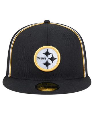 Men's Black Pittsburgh Steelers Soutache 59FIFTY Fitted Hat