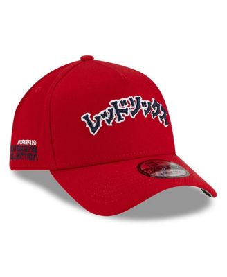 New Era - Men's Red Boston Red Sox A-Frame 9FORTY Adjustable Hat