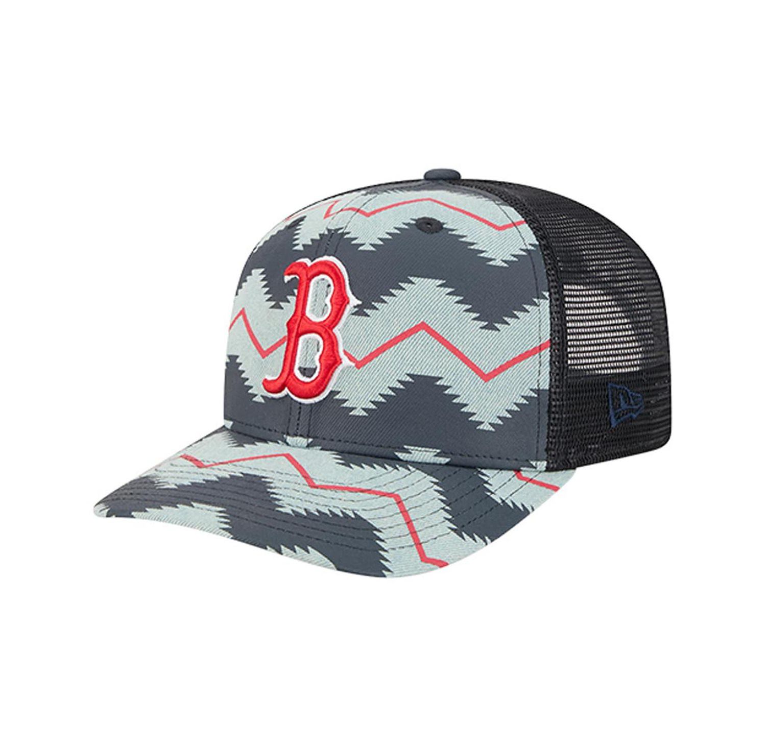 Men's Denim/Navy Boston Red Sox Aztec Denim 9SEVENTY Adjustable Hat