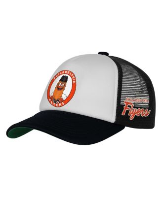 Mitchell & Ness - Big Boys and Girls White Philadelphia Flyers Mascot Adjustable Trucker Hat