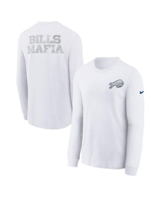 Nike - Big Boys and Girls White Buffalo Bills 2025 Rivalries Collection Long Sleeve T-Shirt