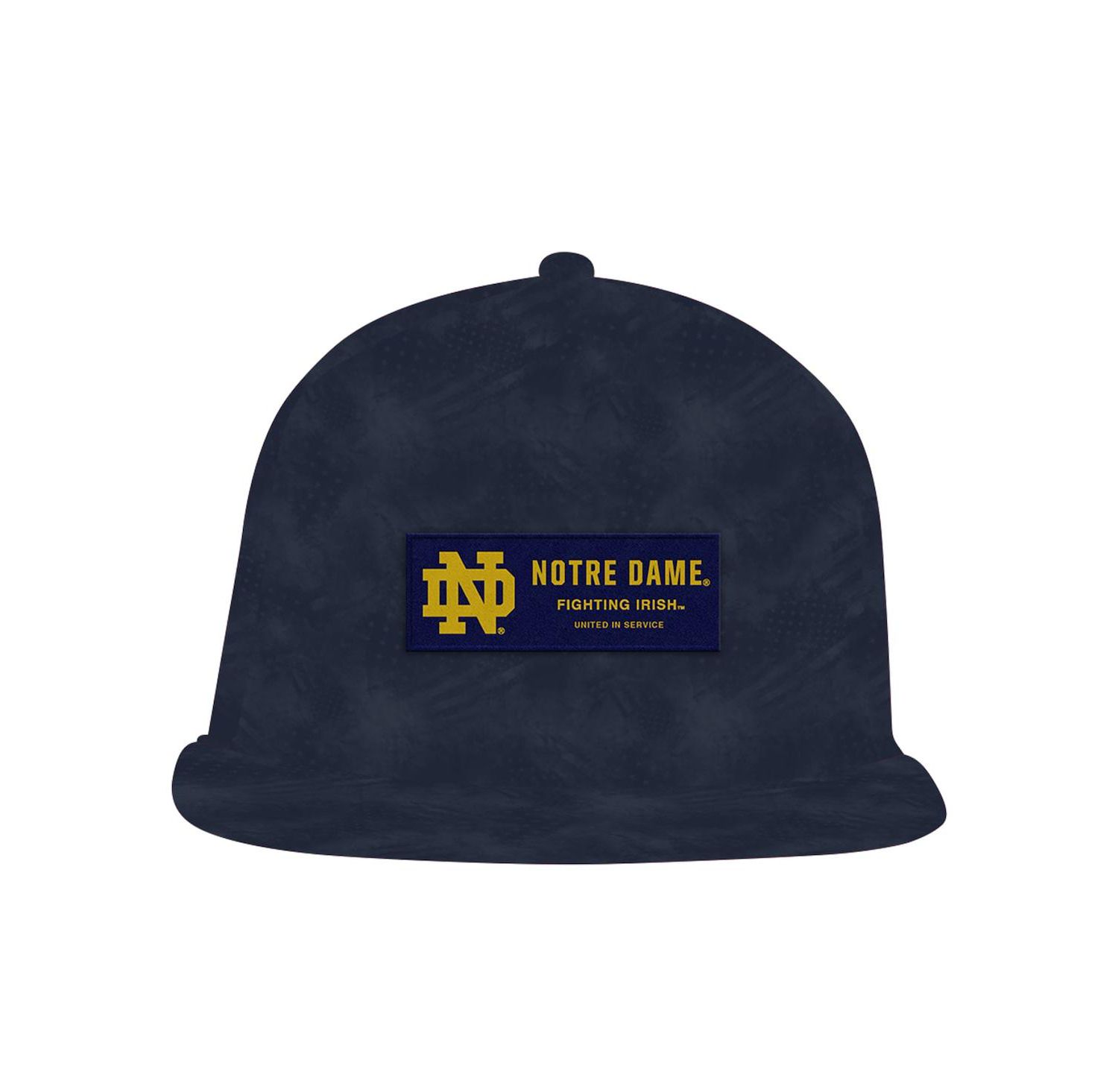 Men's Navy Notre Dame Fighting Irish Freedom Collection ArmourFuse Snapback Hat