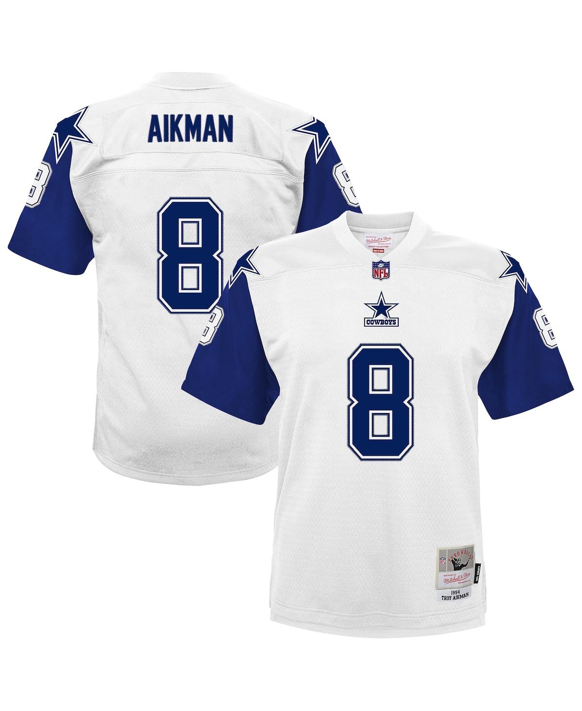 Mitchell & Ness Big Boys and Girls Troy Aikman White Dallas Cowboys 1994 Alternate Legacy Jersey