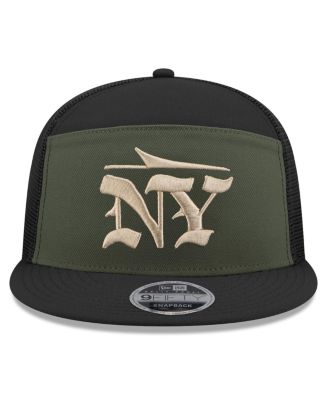 Men's Gotham Green New York Jets 2025 Rivalries Collection Team Split Panel 9FIFTY Snapback Hat