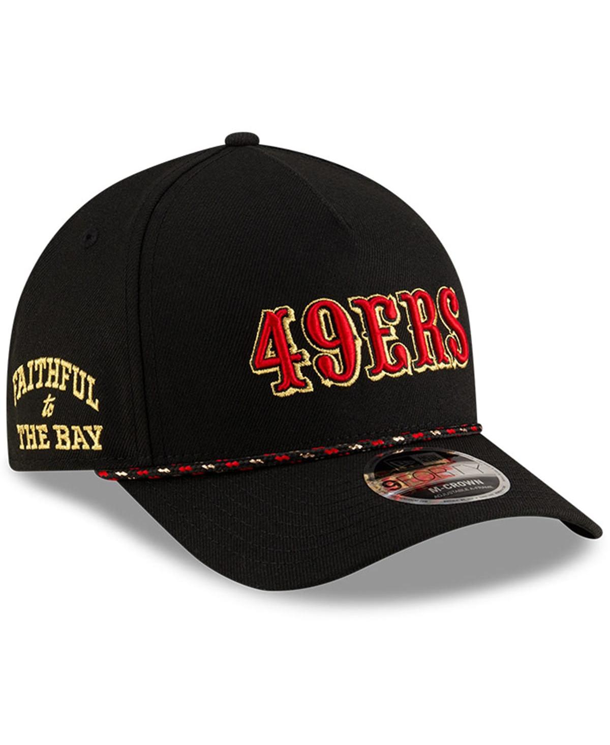 New Era Big Boys and Girls Black San Francisco 49ers 2025 Rivalries Collection 9FORTY A-Frame Adjustable Hat