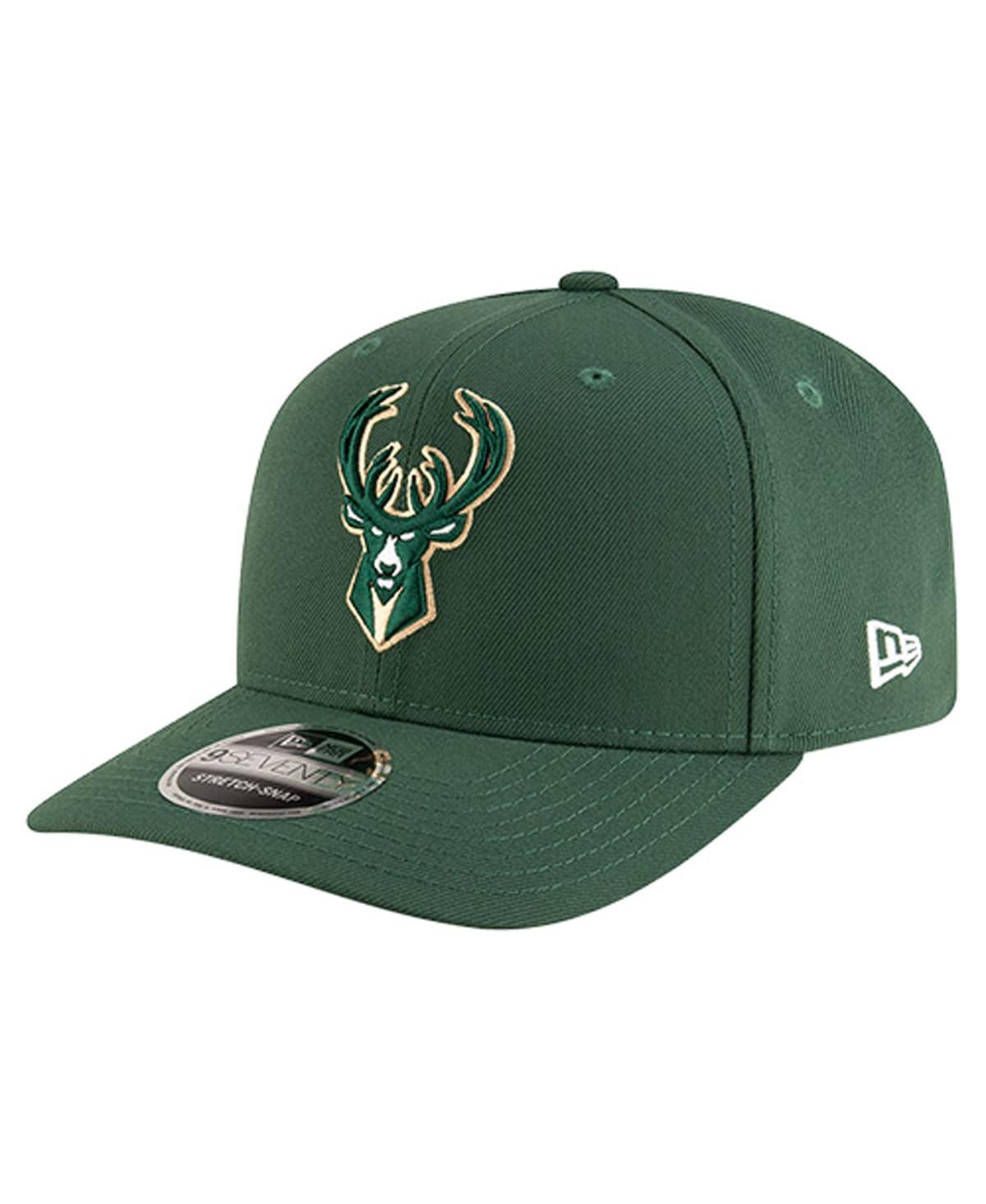 New Era Men's Hunter Green Milwaukee Bucks 9SEVENTY Stock Adjustable Hat