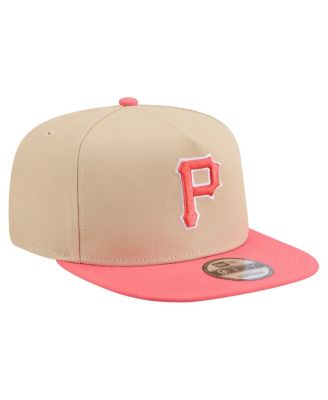 Men's Light Beige/Coral Pittsburgh Pirates Color Pack A-Frame 9FIFTY Snapback Hat