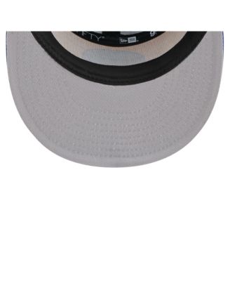 Men's Gold/Royal Golden State Warriors Outdoor Split Panel 9FIFTY Snapback Hat