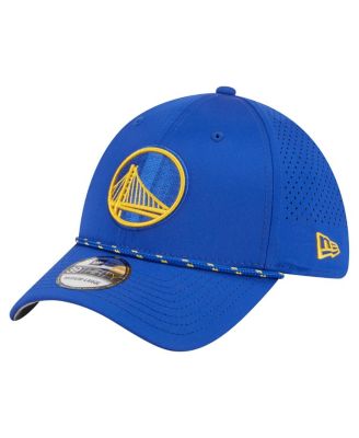 New Era - Men's Royal Golden State Warriors Featherweight Poly Rope Flex 39Thirty Hat
