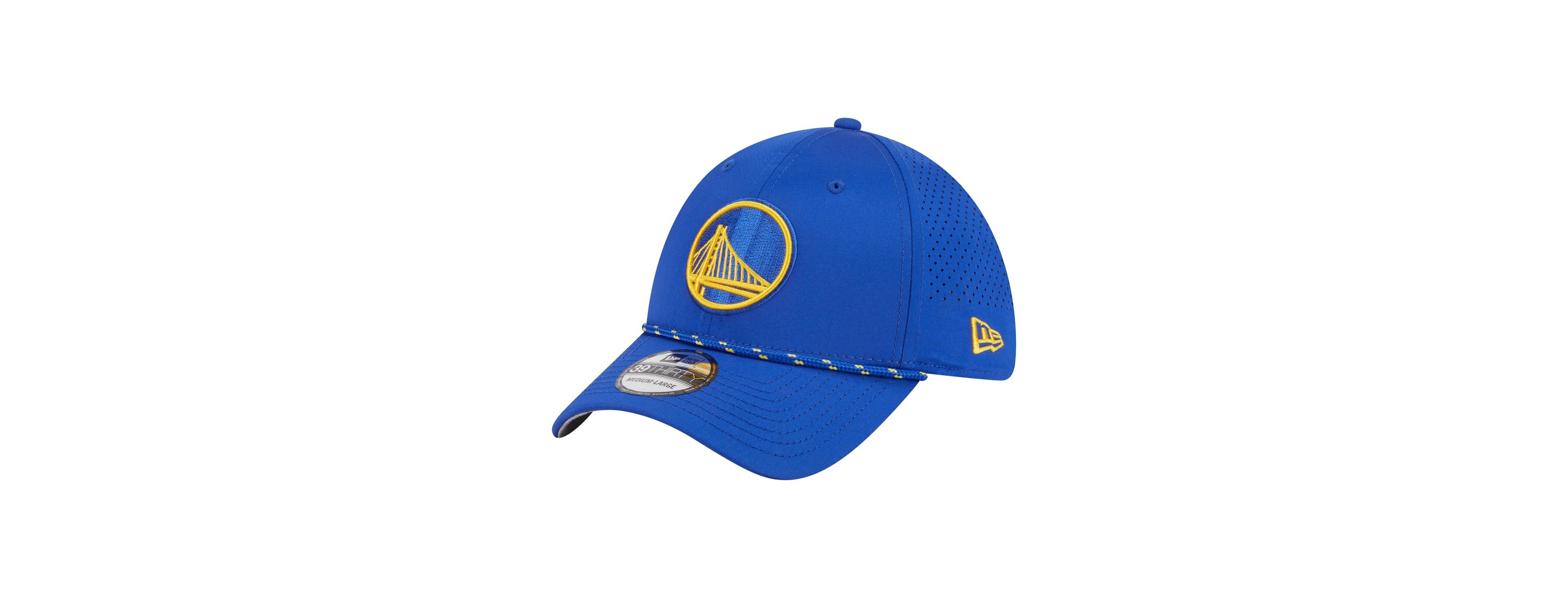 New Era Men's Royal Golden State Warriors Featherweight Poly Rope Flex 39Thirty Hat