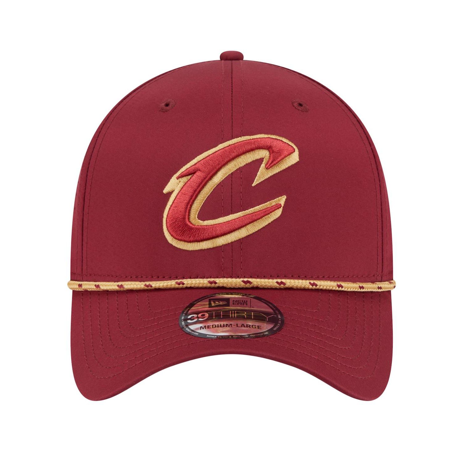Men's Wine Cleveland Cavaliers Featherweight Poly Rope Flex 39Thirty Hat