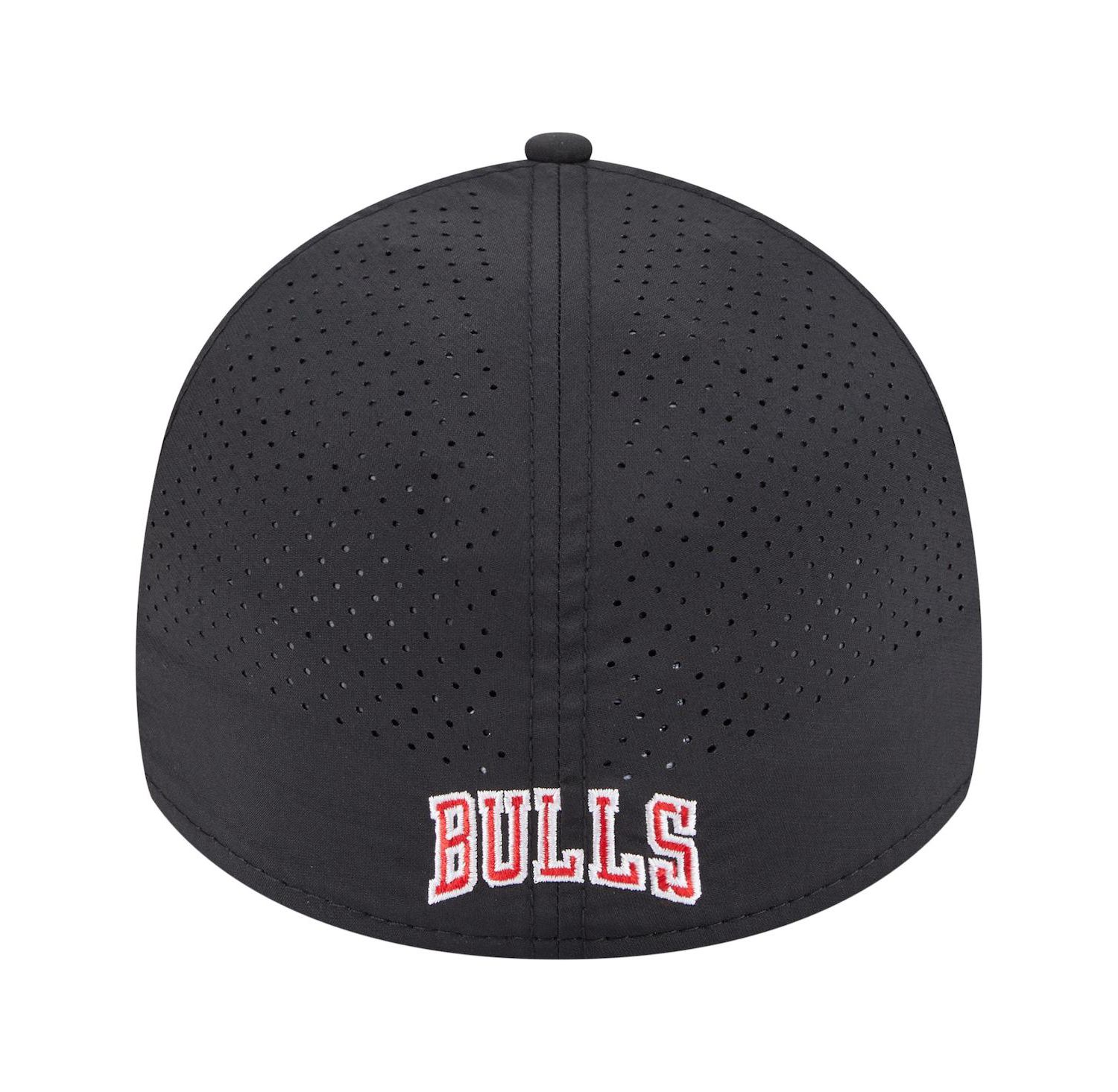 Men's Black Chicago Bulls Featherweight Poly Rope Flex 39Thirty Hat