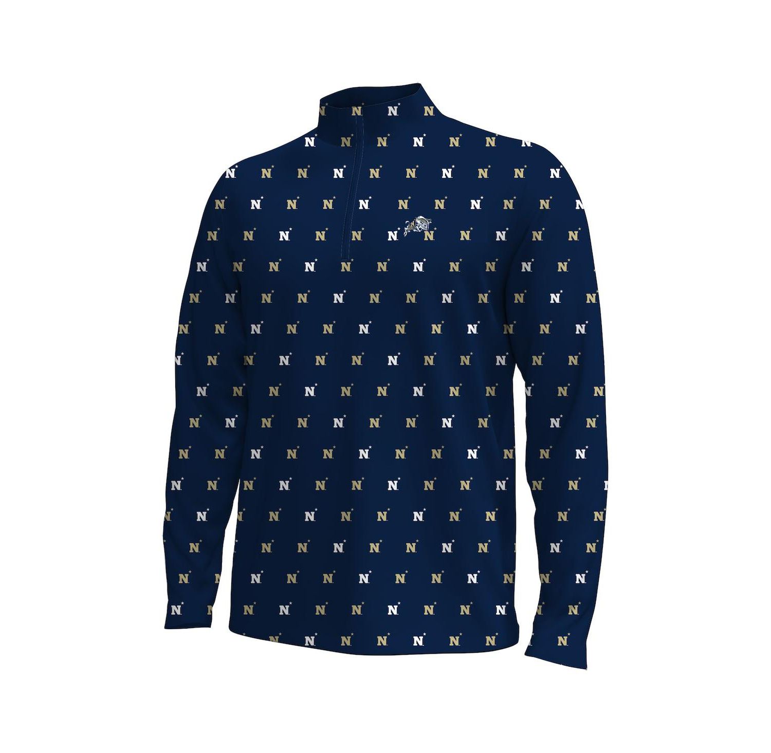 Men's Navy Midshipmen Gameday Armourfuse Half-Zip Sweatshirt