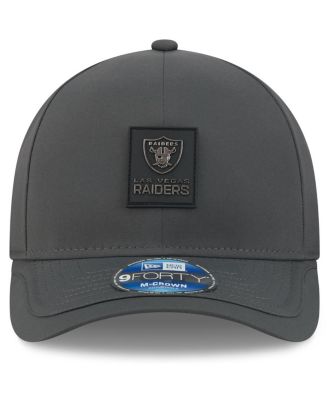 Men's Charcoal Las Vegas Raiders 2025 Sideline Cold Weather 9FORTY M-Crown Adjustable Hat