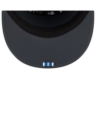 Men's Charcoal Detroit Lions 2025 Sideline Cold Weather Split Panel 9FIFTY Snapback Hat