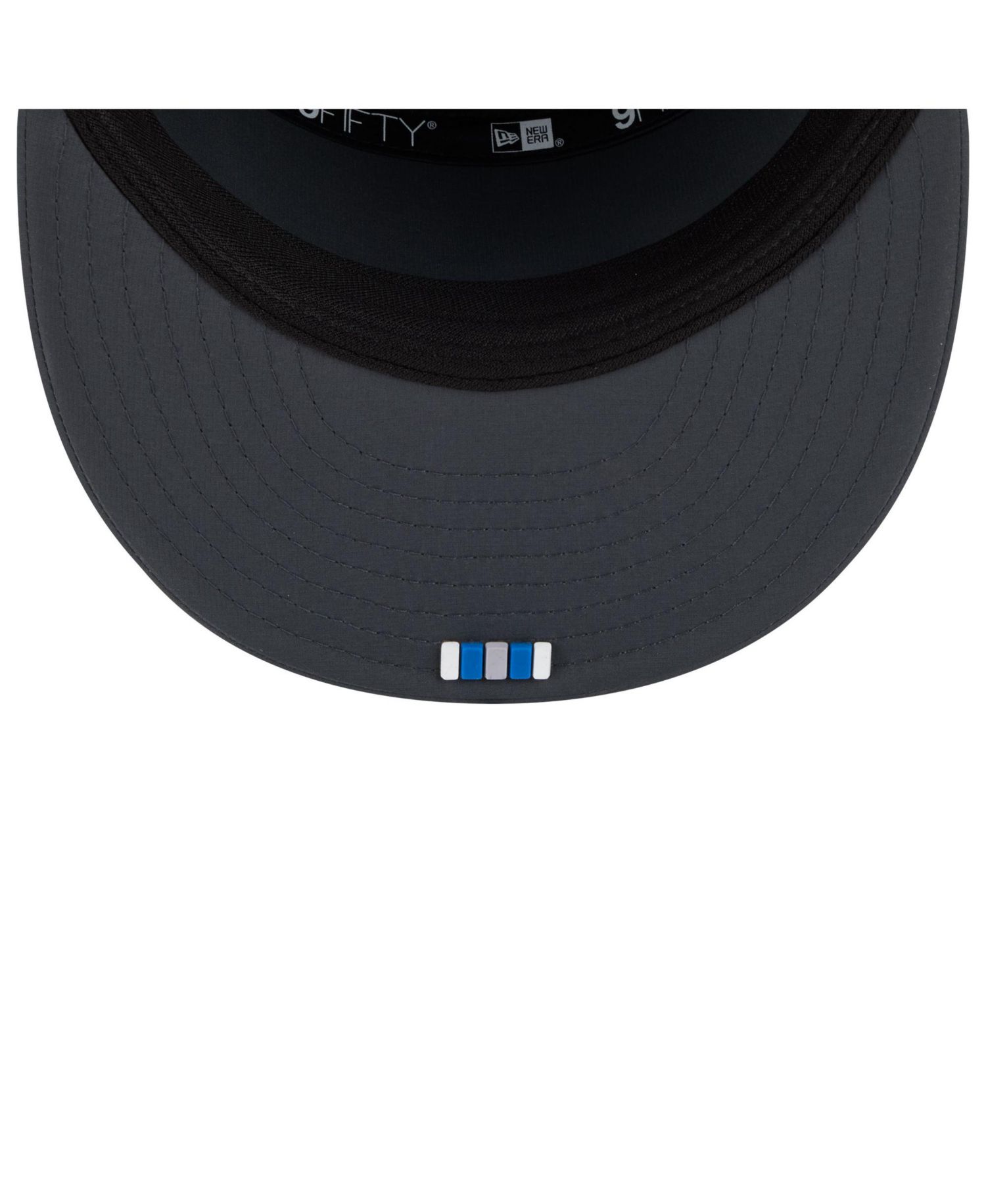 Men's Charcoal Detroit Lions 2025 Sideline Cold Weather Split Panel 9FIFTY Snapback Hat
