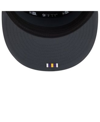 Men's Charcoal Minnesota Vikings 2025 Sideline Cold Weather Split Panel 9FIFTY Snapback Hat