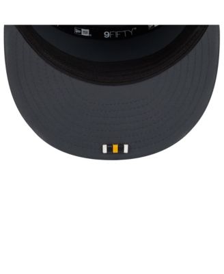 Men's Charcoal Pittsburgh Steelers 2025 Sideline Cold Weather Split Panel 9FIFTY Snapback Hat