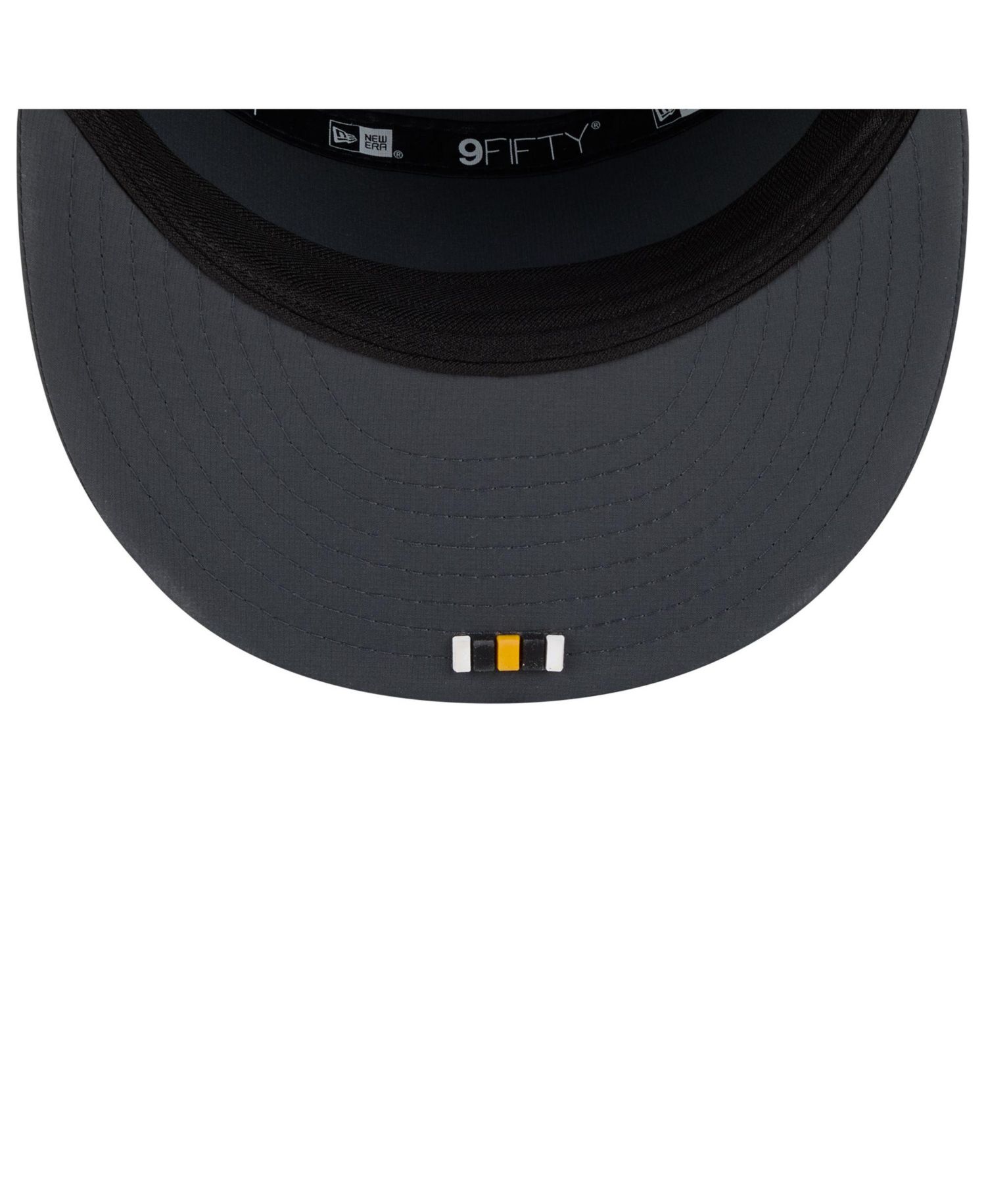 Men's Charcoal Pittsburgh Steelers 2025 Sideline Cold Weather Split Panel 9FIFTY Snapback Hat