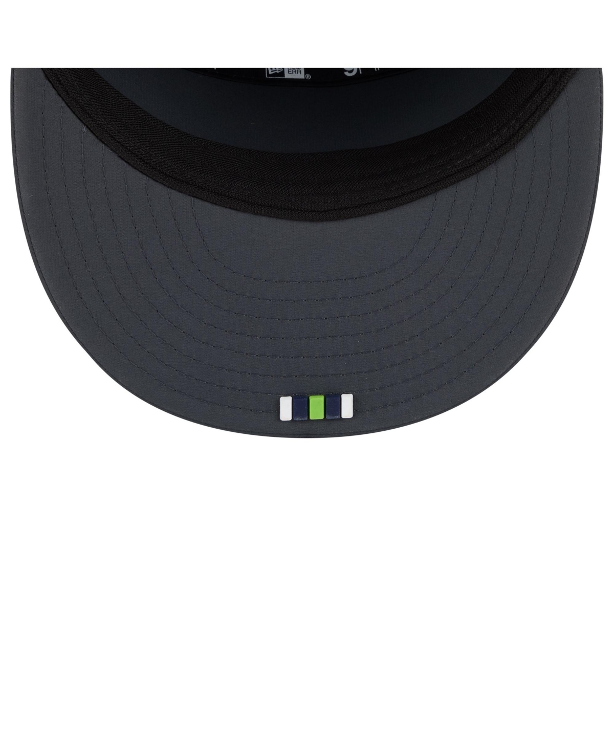 New Era Men's Charcoal Seattle Seahawks 2025 Sideline Cold Weather Split Panel 9FIFTY Snapback Hat