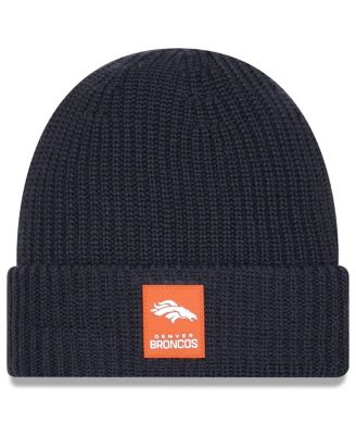 New Era - Men's Charcoal Denver Broncos 2025 Sideline Cold Weather Cuffed Knit Hat