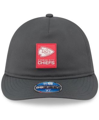Men's Charcoal Kansas City Chiefs 2025 Sideline Cold Weather Retro Crown 59FIFTY Fitted Hat