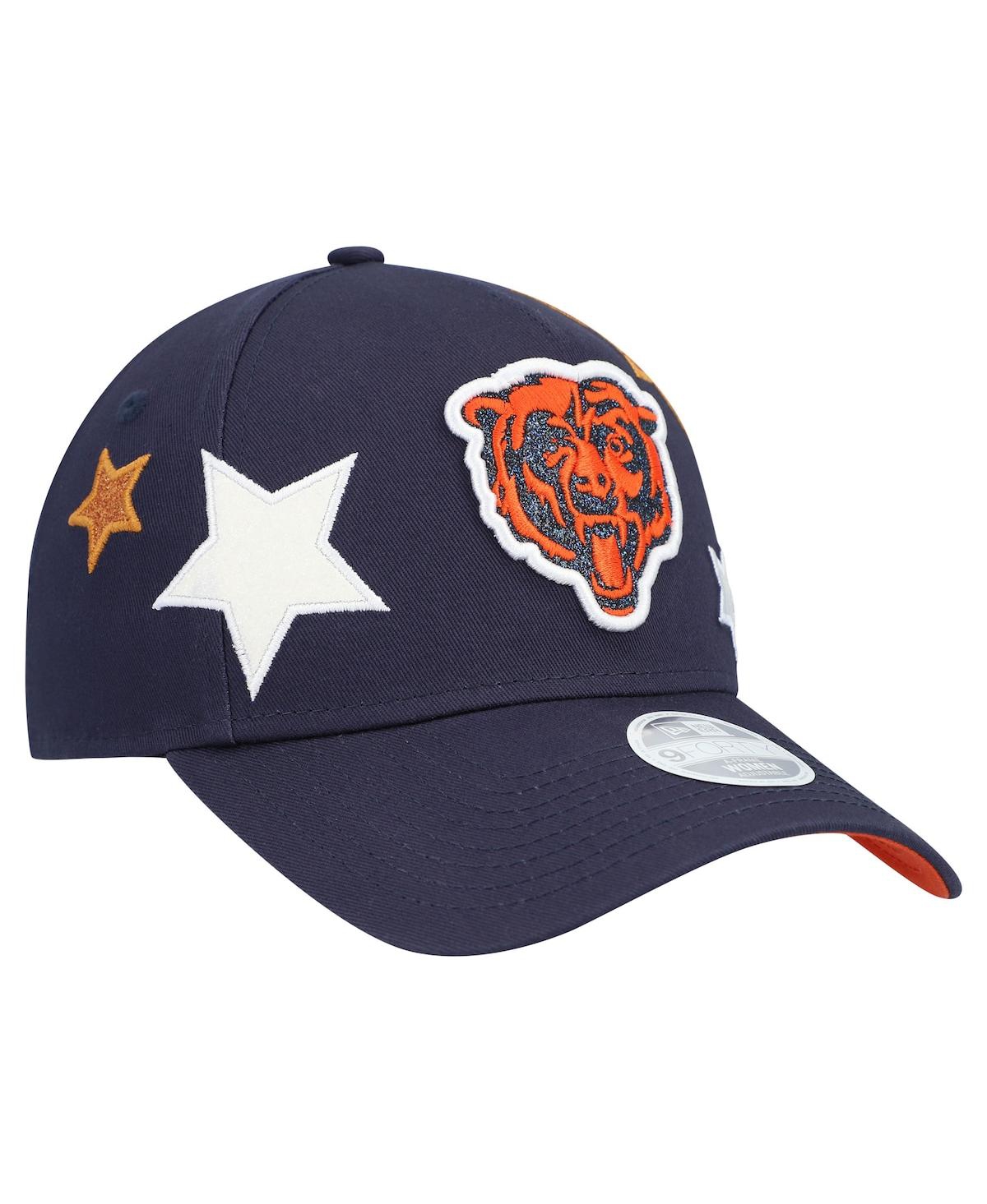 New Era Women's Navy Chicago Bears Bear Stardom 9forty A-frame Adjustable Hat In Blue