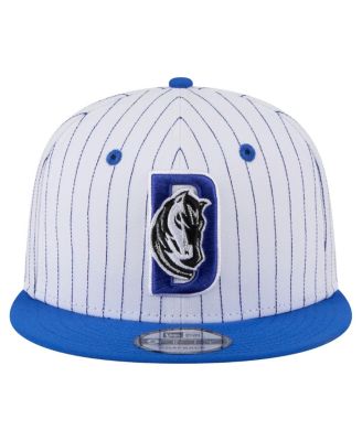 Men's White Dallas Mavericks Deceptor Pinstripe 9FIFTY Snapback Hat