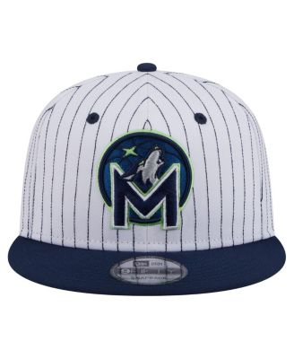 Men's White Minnesota Timberwolves Deceptor Pinstripe 9FIFTY Snapback Hat