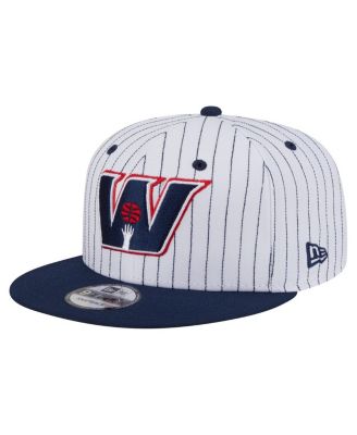 Men's White Washington Wizards Deceptor Pinstripe 9FIFTY Snapback Hat