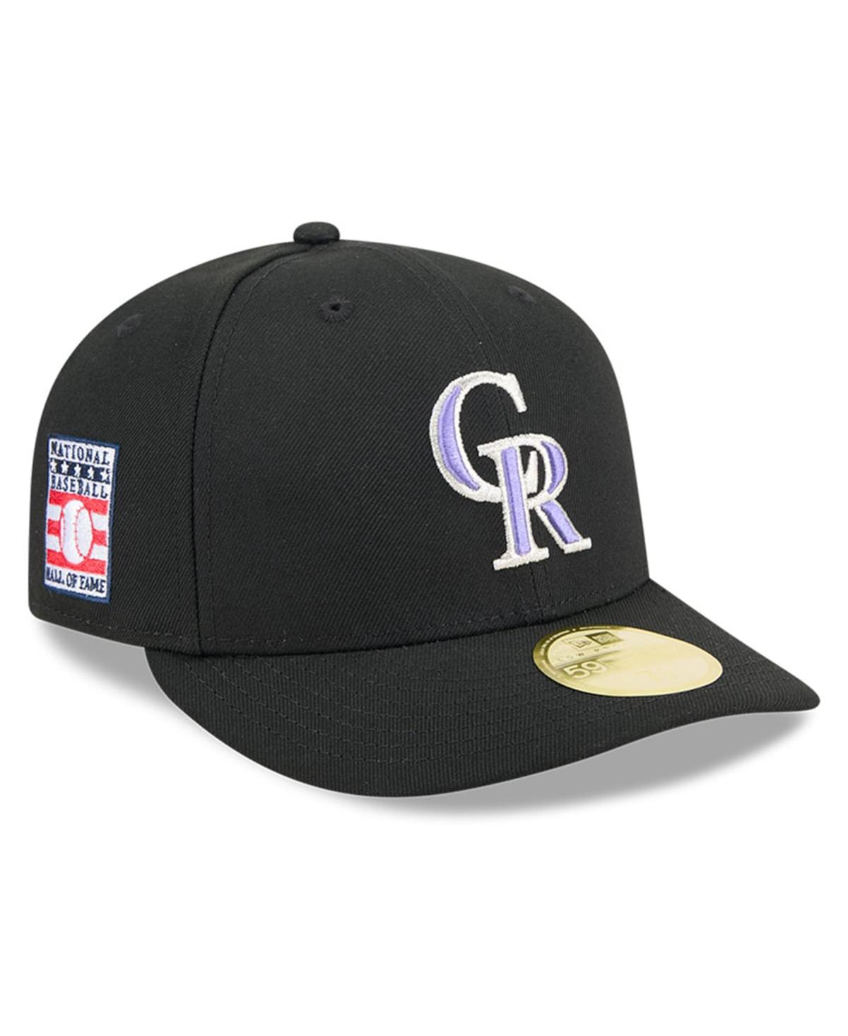 New Era Men's Black Colorado Rockies Baseball Hall of Fame 59FIFTY Low Profile Fitted Hat