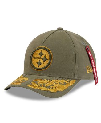 New Era - Men's Industries Olive Pittsburgh Steelers A-Frame 9FORTY Adjustable Hat