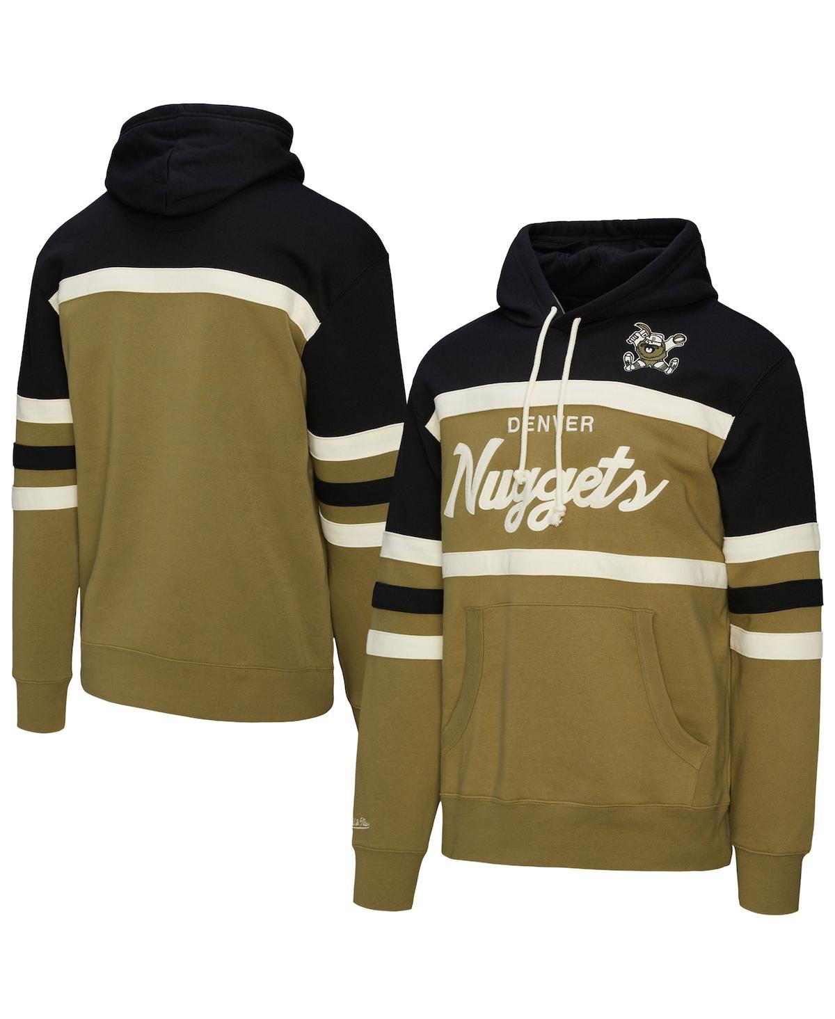 Mitchell & Ness Men's Olive/Black Denver Nuggets Double Clutch Head Coach Hoodie