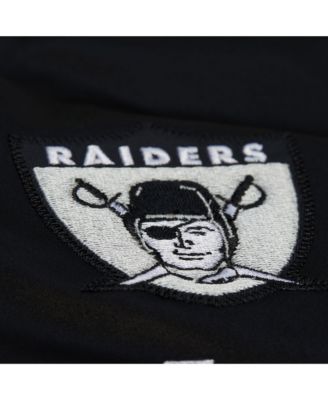 Women's Black Las Vegas Raiders Full-Snap Satin Jacket