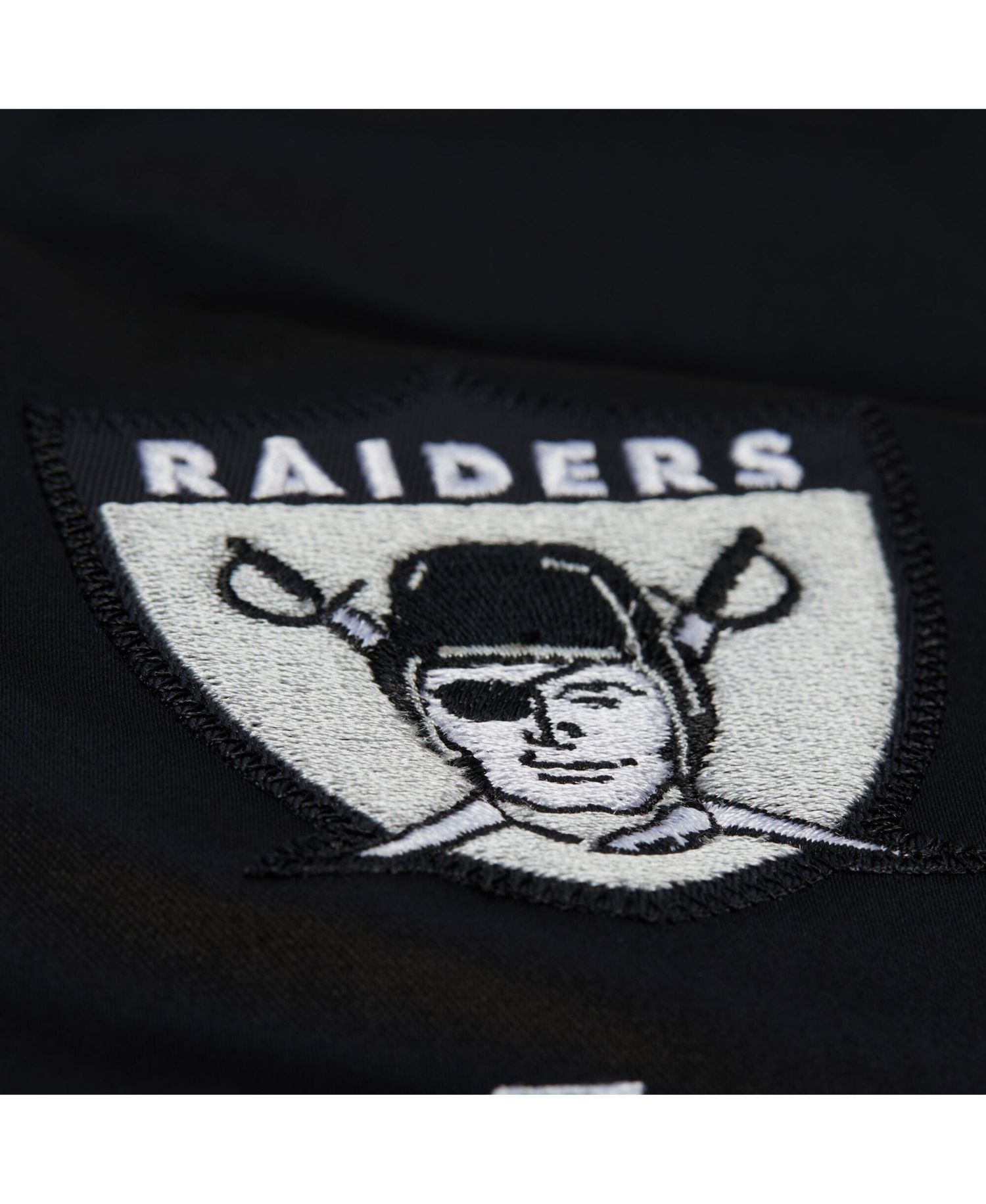 Women's Black Las Vegas Raiders Full-Snap Satin Jacket