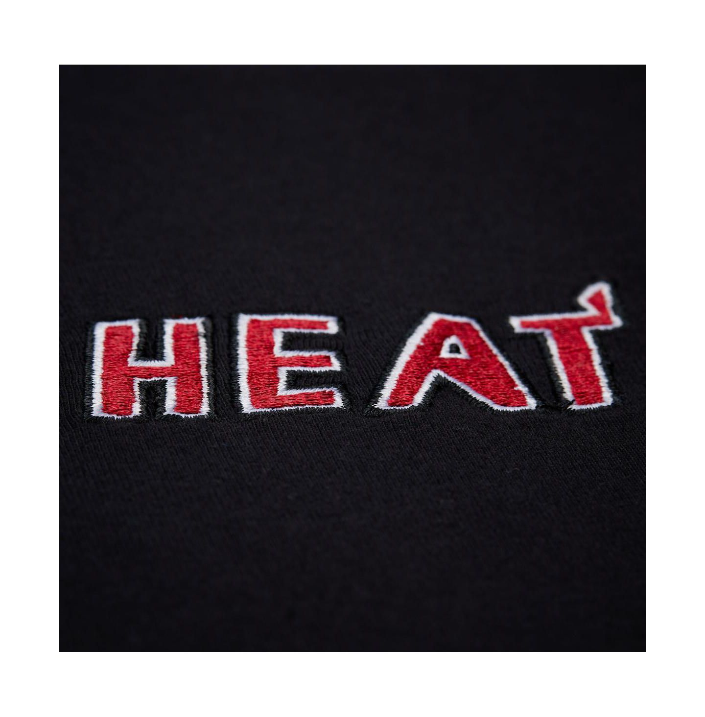 Футболка Mitchell & Ness Black Miami Heat Playmaker Vintage Logo — фото 2