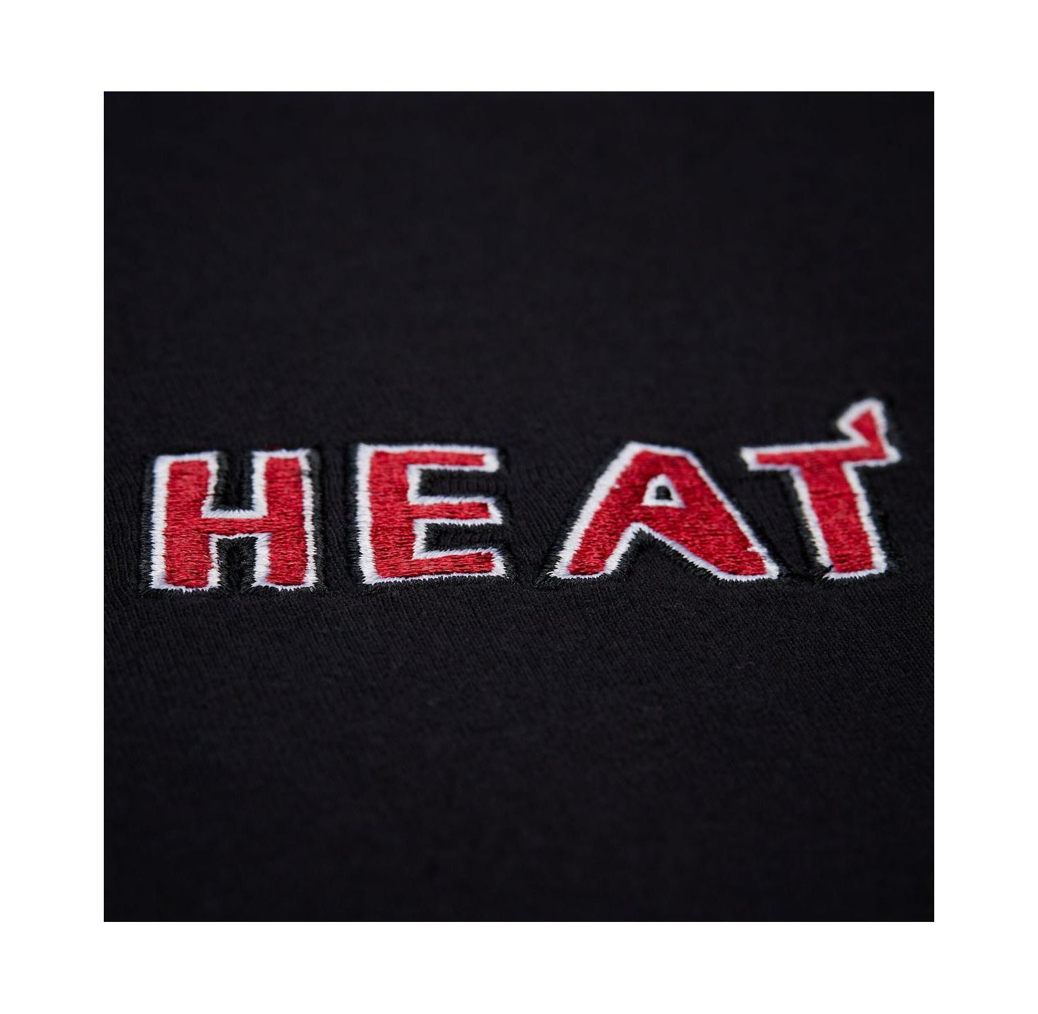 Men's and Women's Black Miami Heat Playmaker Vintage Logo T-Shirt