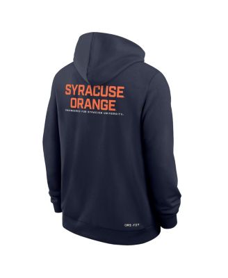 Men's Navy Syracuse Orange 2025 Sideline Standard Issue Dri-Fit Full-Zip Hoodie