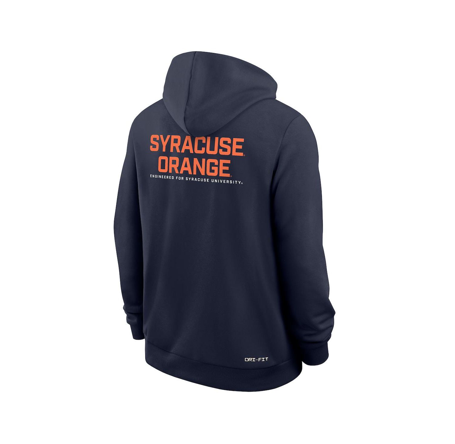 Men's Navy Syracuse Orange 2025 Sideline Standard Issue Dri-Fit Full-Zip Hoodie