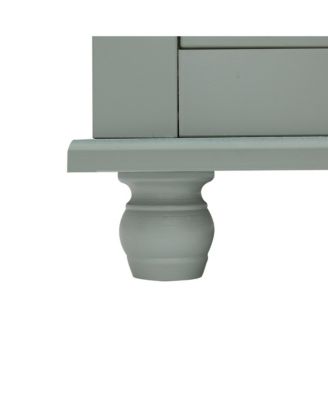 Tall Storage Cabinet with Two Drawers Grey Freestanding Organizer for Bathroom Office Living Room or Bedroom