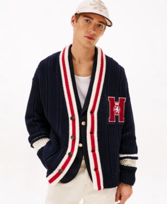 Tommy Hilfiger - Men's Letterman Long-Sleeve Cardigan