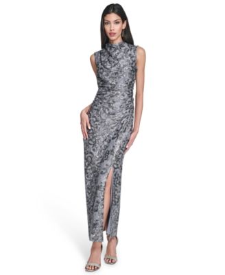 Vince Camuto - Women's Sequin Lace High-Cowl Neck Dress