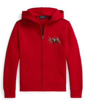Polo Ralph Lauren - Boys 8-20 Triple-Pony Fleece Full-Zip Hoodie
