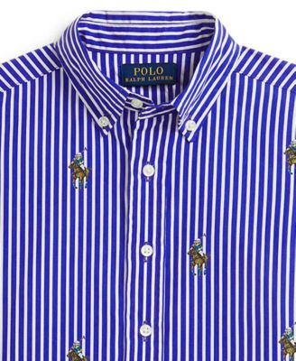 Boys 2-7 Polo Bear Striped Cotton Shirt
