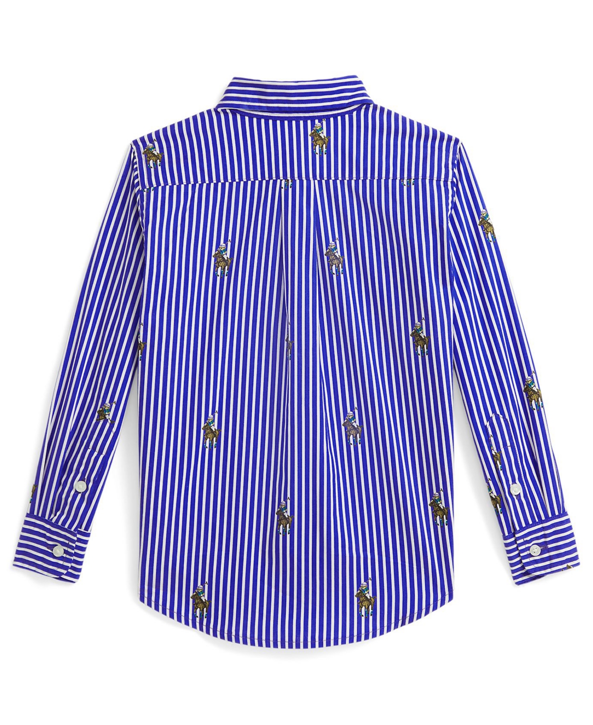 Polo Ralph Lauren Boys 2-7 Bear Striped Long-Sleeve Shirt