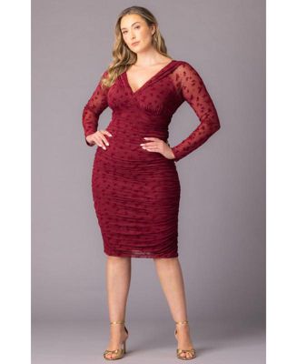 Plus Size Betsey Ruched Body-Con Midi Dress