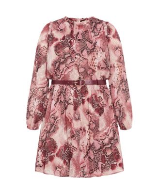 Plus Size Maddie Snake Print Dress