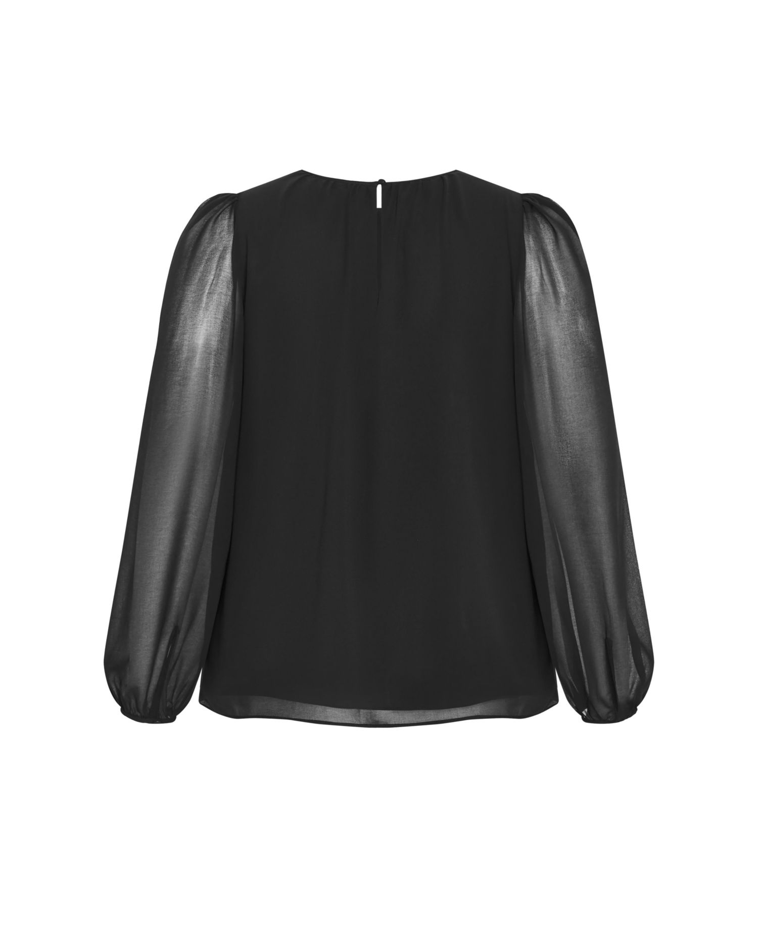 Plus Size Kelly Sheer Sleeve Top